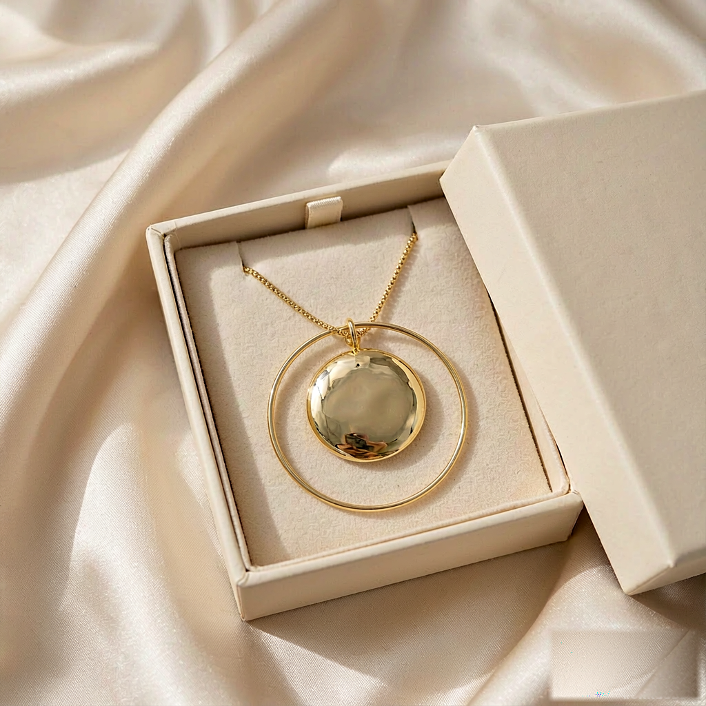 VARYNOXA Orbit Satellite Pendant Necklace — gift view