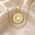 VARYNOXA Solstice Sun Pendant Necklace — studio view