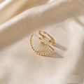 VARYNOXA Sunbeam Open Ring — studio view